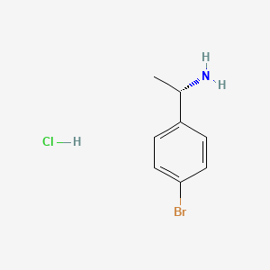 molecular formula C8H11BrClN B1524770 (S)-1-(4-bromophenyl)ethanamine hydrochloride CAS No. 84499-77-4