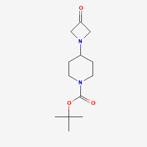 molecular formula C13H22N2O3 B15247701 tert-Butyl4-(3-oxoazetidin-1-yl)piperidine-1-carboxylate 