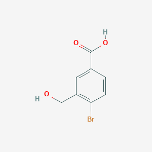 molecular formula C8H7BrO3 B1524771 4-Bromo-3-(hydroxymethyl)benzoic acid CAS No. 790230-04-5