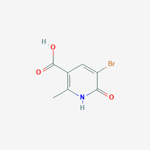 molecular formula C7H6BrNO3 B1524774 5-Bromo-6-hydroxy-2-methylpyridine-3-carboxylic acid CAS No. 1803604-56-9