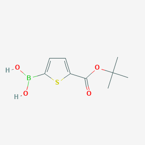 molecular formula C9H13BO4S B1524776 5-TERT-BUTOXYCARBONYLTHIOPHENE-2-BORONIC ACID CAS No. 925921-29-5