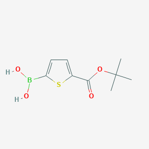 molecular formula C9H13BO4S B1524776 (5-(叔丁氧羰基)噻吩-2-基)硼酸 CAS No. 925921-29-5