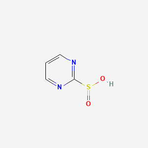 molecular formula C4H4N2O2S B15247778 Pyrimidine-2-sulfinic acid CAS No. 288400-79-3