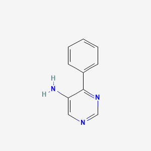 molecular formula C10H9N3 B1524778 4-Phenylpyrimidin-5-amine CAS No. 3435-23-2