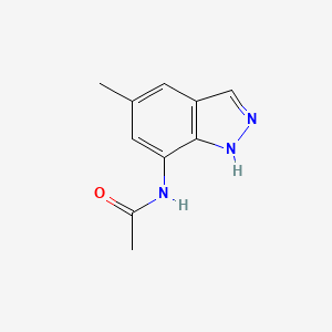 molecular formula C10H11N3O B15247786 N-(5-Methyl-1H-indazol-7-yl)acetamide 