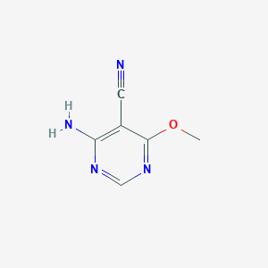 molecular formula C6H6N4O B1524780 4-氨基-6-甲氧基嘧啶-5-碳腈 CAS No. 900480-19-5
