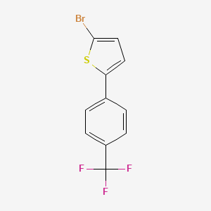 2-Bromo-5-(4-(trifluoromethyl)phenyl)thiophene