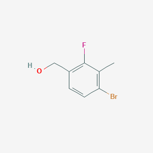 molecular formula C8H8BrFO B15247866 (4-Bromo-2-fluoro-3-methylphenyl)methanol 