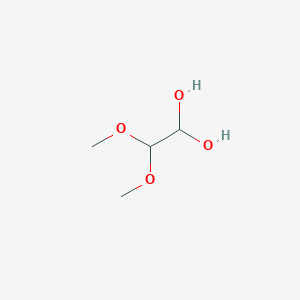 molecular formula C4H10O4 B15247877 2,2-Dimethoxyethane-1,1-diol 