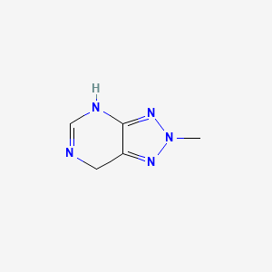 molecular formula C5H7N5 B15247910 2-Methyl-3,7-dihydro-2H-[1,2,3]triazolo[4,5-d]pyrimidine 