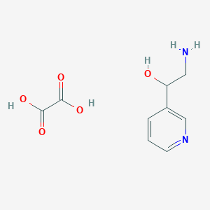 molecular formula C9H12N2O5 B1524792 2-氨基-1-吡啶-3-基乙醇草酸 CAS No. 1187930-75-1
