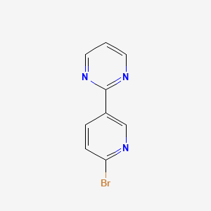 molecular formula C9H6BrN3 B1524796 2-(6-Bromopyridin-3-yl)pyrimidine CAS No. 942189-65-3