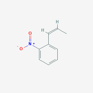 molecular formula C9H9NO2 B15247977 Benzene,1-nitro-2-(1Z)-1-propen-1-yl- 