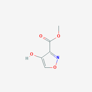 molecular formula C5H5NO4 B15247992 Methyl4-hydroxyisoxazole-3-carboxylate 