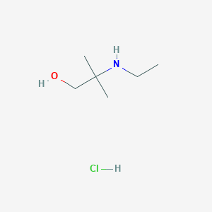 molecular formula C6H16ClNO B1524800 2-(Ethylamino)-2-methylpropan-1-ol hydrochloride CAS No. 857195-41-6