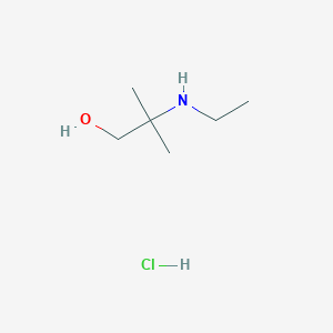 molecular formula C6H16ClNO B1524800 2-(Ethylamino)-2-methyl-1-propanol hydrochloride CAS No. 857195-41-6