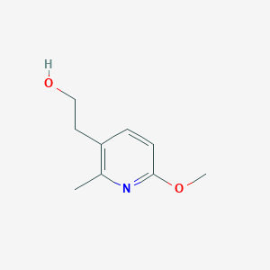 molecular formula C9H13NO2 B15248003 2-(6-Methoxy-2-methylpyridin-3-yl)ethanol 