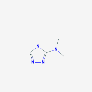 molecular formula C5H10N4 B15248035 N,N,4-Trimethyl-4H-1,2,4-triazol-3-amine 