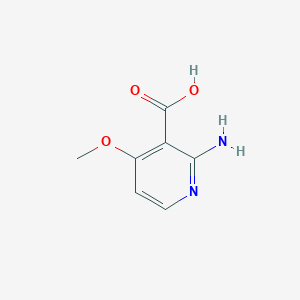 molecular formula C7H8N2O3 B1524806 2-Amino-4-methoxypyridine-3-carboxylic acid CAS No. 773099-92-6