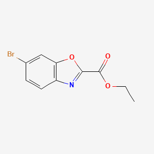 molecular formula C10H8BrNO3 B15248073 Ethyl 6-bromobenzo[d]oxazole-2-carboxylate 