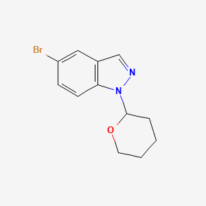 molecular formula C12H13BrN2O B1524808 5-Bromo-1-(tetrahydro-2H-pyran-2-YL)-1H-indazole CAS No. 478828-53-4