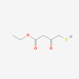 molecular formula C6H10O3S B1524811 Ethyl 3-oxo-4-sulfanylbutanoate CAS No. 98485-55-3