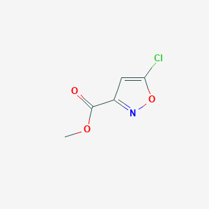 molecular formula C5H4ClNO3 B15248112 Methyl5-chloroisoxazole-3-carboxylate 