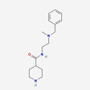 N-{2-[benzyl(methyl)amino]ethyl}piperidine-4-carboxamide