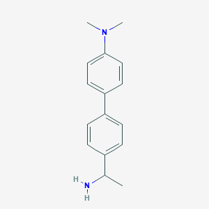 molecular formula C16H20N2 B1524821 4-[4-(1-aminoethyl)phenyl]-N,N-dimethylaniline CAS No. 1183434-97-0