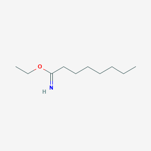 molecular formula C10H21NO B15248281 Ethyl octanimidate 