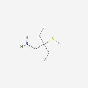 molecular formula C7H17NS B1524829 3-(Aminomethyl)-3-(methylsulfanyl)pentane CAS No. 1354954-22-5