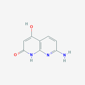 molecular formula C8H7N3O2 B1524831 7-Amino-1,8-naphthyridine-2,4-diol CAS No. 76541-91-8