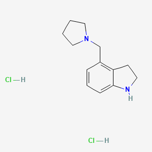 4-(pyrrolidin-1-ylmethyl)-2,3-dihydro-1H-indole dihydrochloride