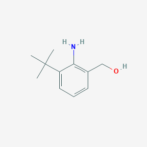molecular formula C11H17NO B15248401 (2-Amino-3-(tert-butyl)phenyl)methanol 