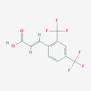 molecular formula C11H6F6O2 B1524841 2,4-Bis(trifluoromethyl)cinnamic acid CAS No. 773129-10-5