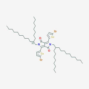 molecular formula C54H86Br2N2O2Se2 B15248418 Pyrrolo[3,4-c]pyrrole-1,4-dione, 3,6-bis(5-bromoselenophene-2-yl)-2,5-dihydro-2,5-bis(2-octyldodecyl)- 