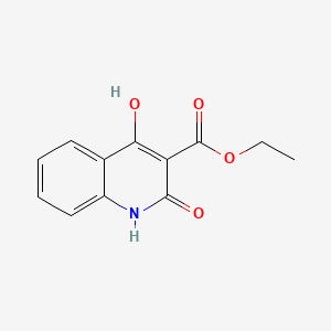 molecular formula C12H11NO4 B1524844 Ethyl 4-hydroxy-2-oxo-1,2-dihydroquinoline-3-carboxylate CAS No. 40059-53-8