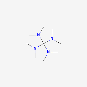 molecular formula C9H24N4 B15248505 Methanetetramine, octamethyl- CAS No. 10524-51-3