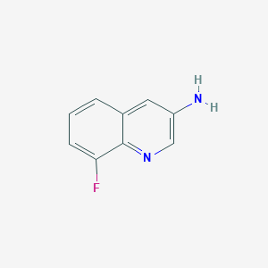 molecular formula C9H7FN2 B1524851 8-氟喹啉-3-胺 CAS No. 936324-21-9