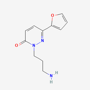 2-(3-Aminopropyl)-6-(furan-2-yl)pyridazin-3-one