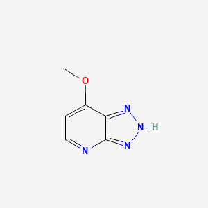 molecular formula C6H6N4O B15248577 7-Methoxy-3H-[1,2,3]triazolo[4,5-b]pyridine 