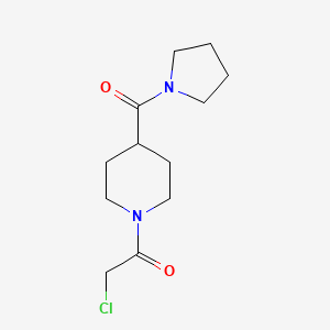 2-Chloro-1-[4-(pyrrolidine-1-carbonyl)piperidin-1-yl]ethan-1-one