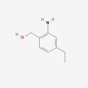 molecular formula C9H13NO B15248659 (2-Amino-4-ethylphenyl)methanol 