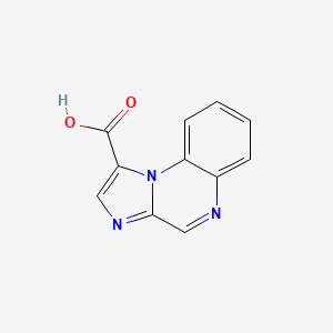 molecular formula C11H7N3O2 B15248663 Imidazo[1,2-a]quinoxaline-1-carboxylicacid 