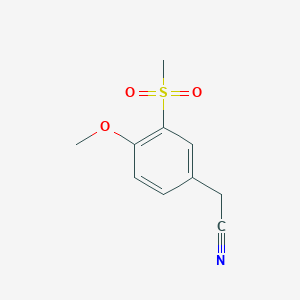 2-(3-Methanesulfonyl-4-methoxyphenyl)acetonitrile