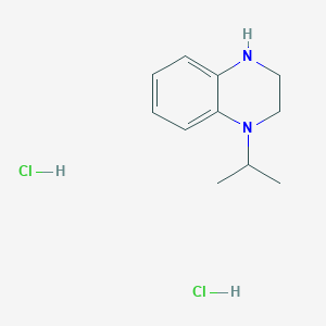 molecular formula C11H18Cl2N2 B1524870 1-Isopropyl-1,2,3,4-tetrahydroquinoxaline dihydrochloride CAS No. 858478-08-7