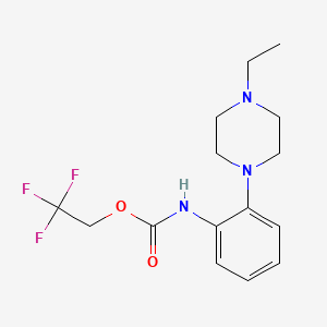 2,2,2-trifluoroethyl N-[2-(4-ethylpiperazin-1-yl)phenyl]carbamate