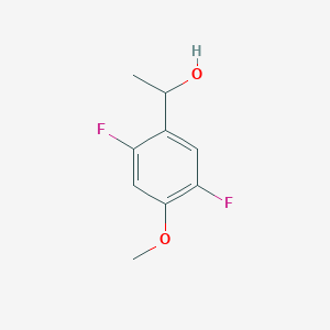 molecular formula C9H10F2O2 B15248749 1-(2,5-Difluoro-4-methoxyphenyl)ethanol 