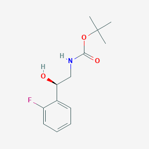 tert-butyl N-[(2R)-2-(2-fluorophenyl)-2-hydroxyethyl]carbamate