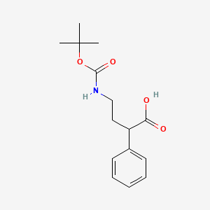 4-((tert-Butoxycarbonyl)amino)-2-phenylbutanoic acid